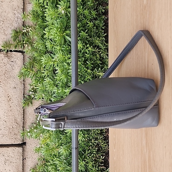 Vintage Coletta Mini Gray Genuine Leather Shoulder Bag - Picture 2 of 13